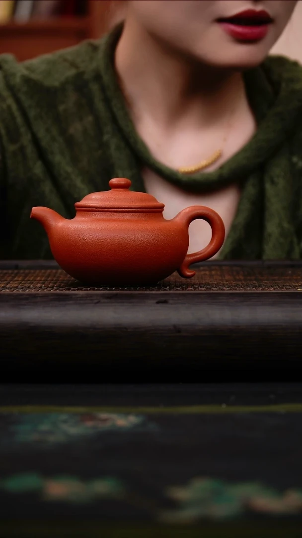 茶壶紫砂老降坡 大亨仿古壶 200cc