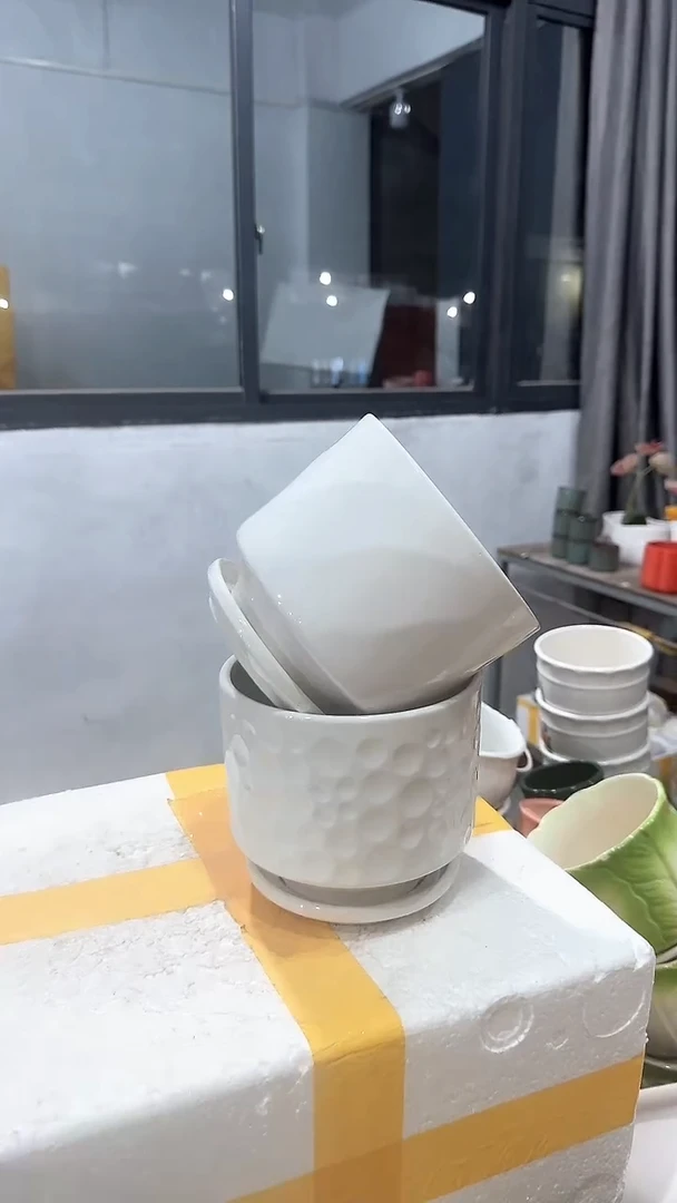 高温陶瓷花盆+E332
