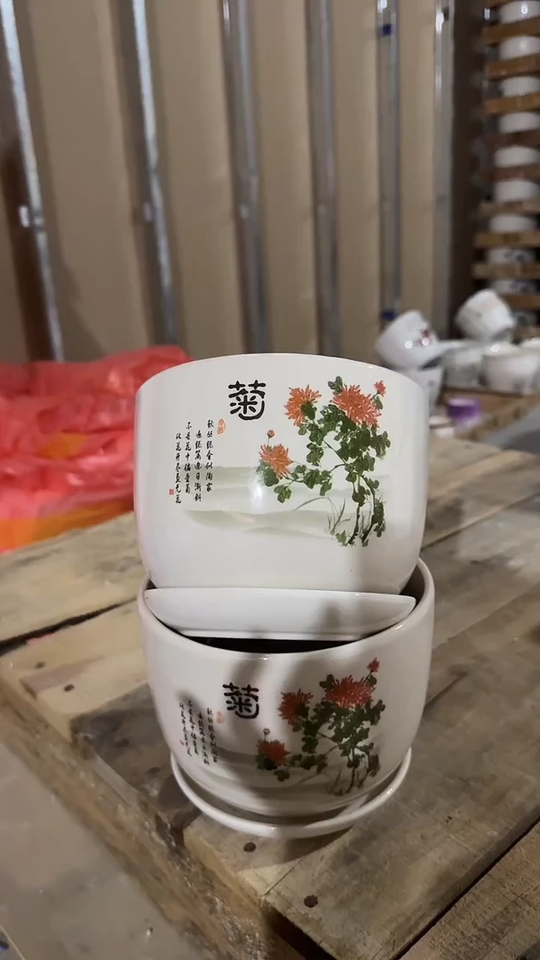 高温陶瓷花盆+E23