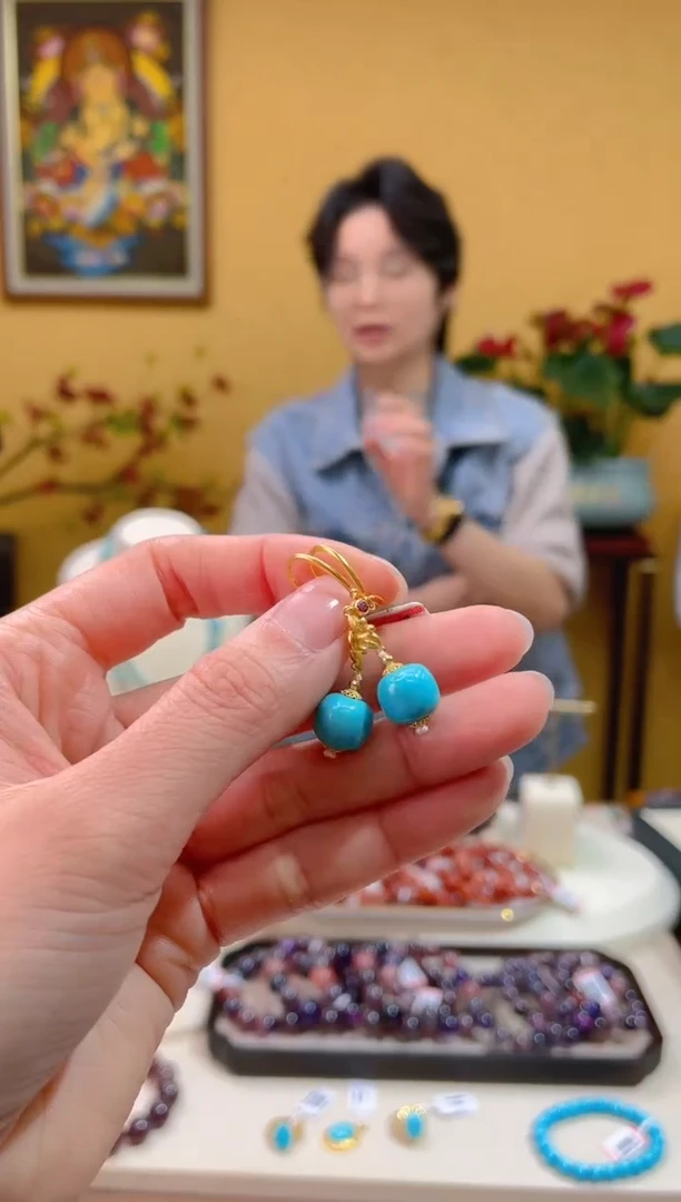 【闪购商品】绿松石颈饰18K金镶嵌50@@ZY41225035