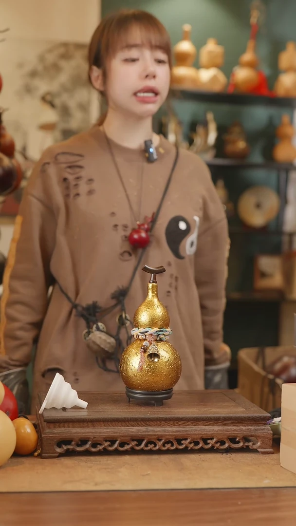 【闪购商品】127号精品天然大漆工艺防渗内胆酒葫芦~