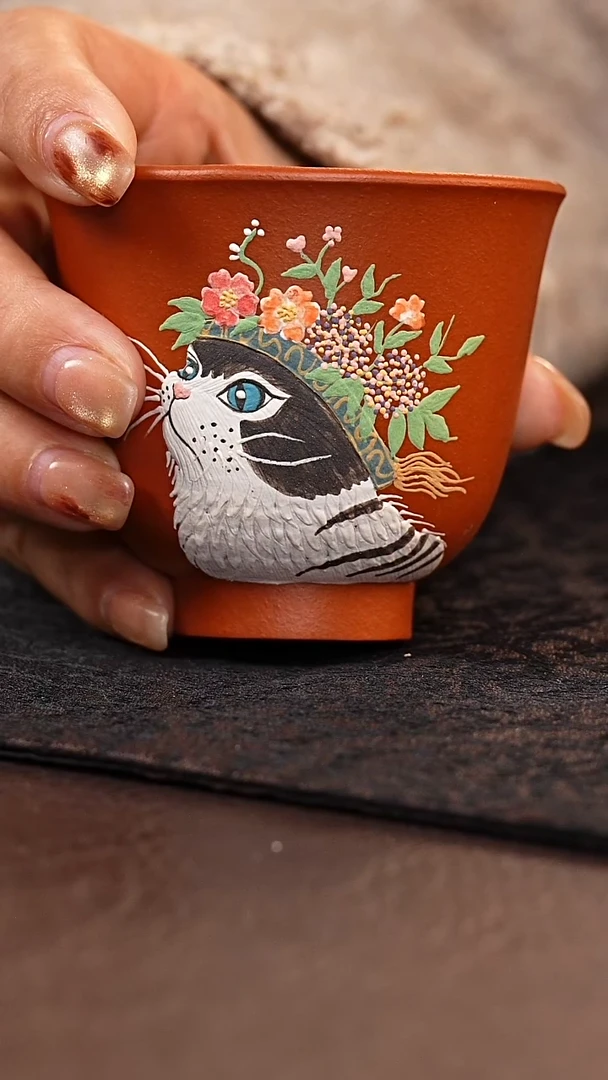 茶壶紫砂朱泥小杯