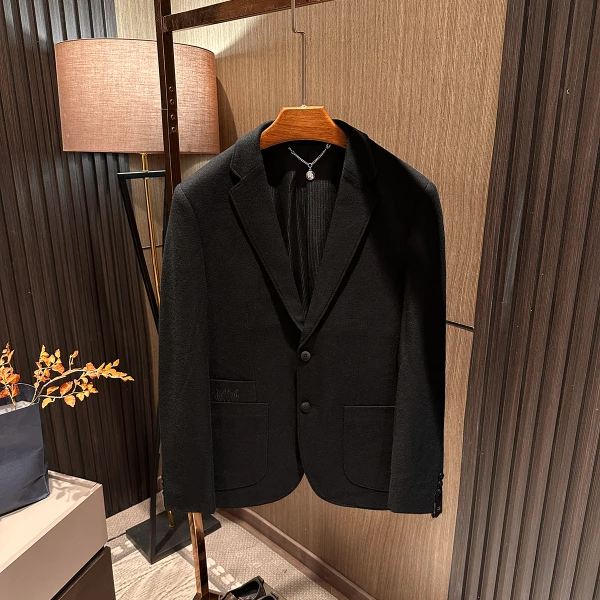 【轻奢百搭 羊毛混纺】2025秋冬新款男士高品质刺绣修身西服西装