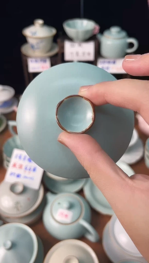 花型盖盖子陶瓷茶具