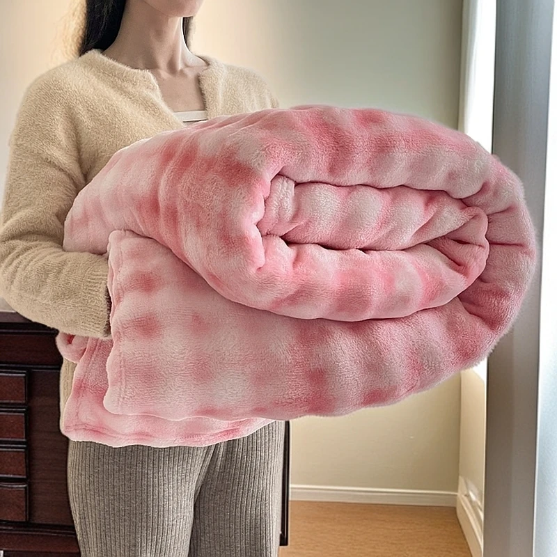 毛毯冬季毛毯午睡单人毯绒毛毯双面学生宿舍床上双层加绒加厚毛毯
