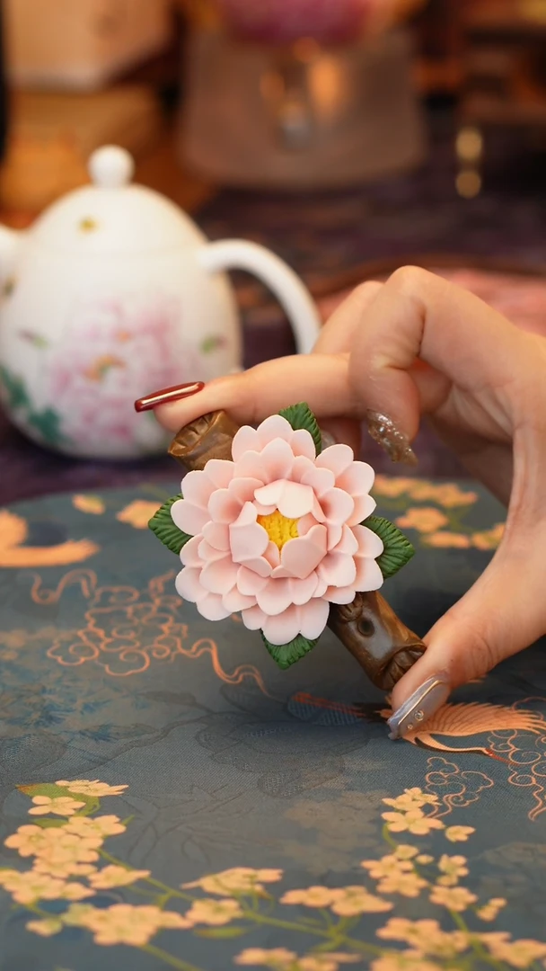 【闪购商品】牡丹摆件·······