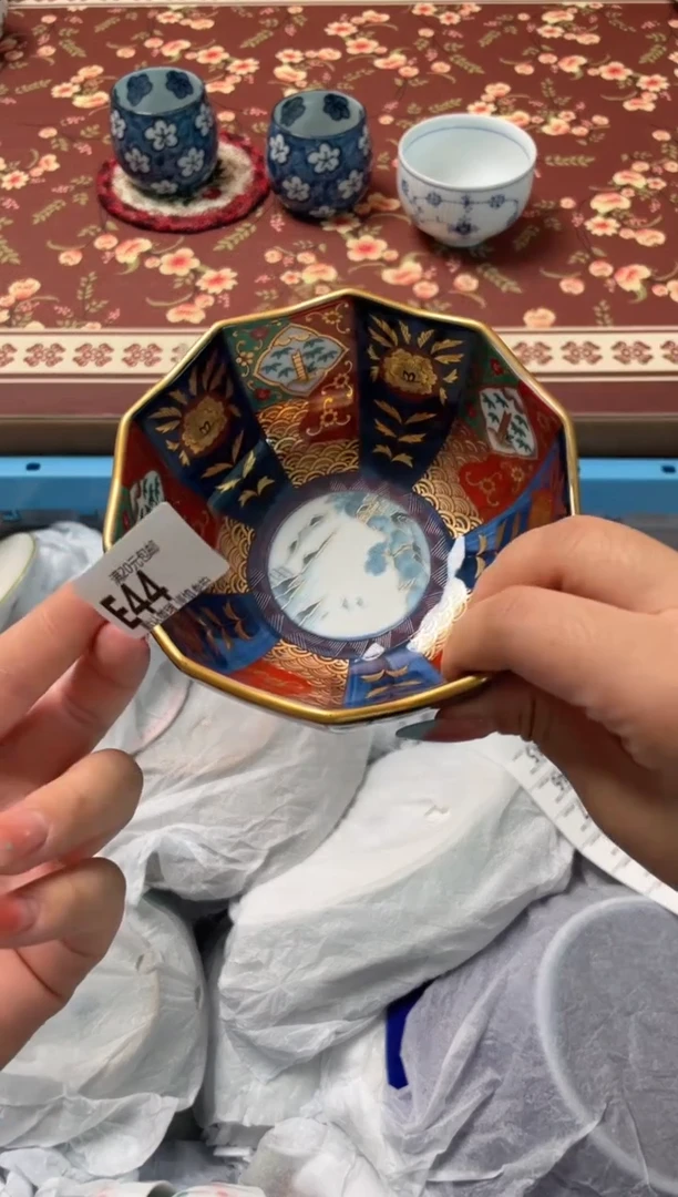 瓷片夏**风瓷器瓷器E44