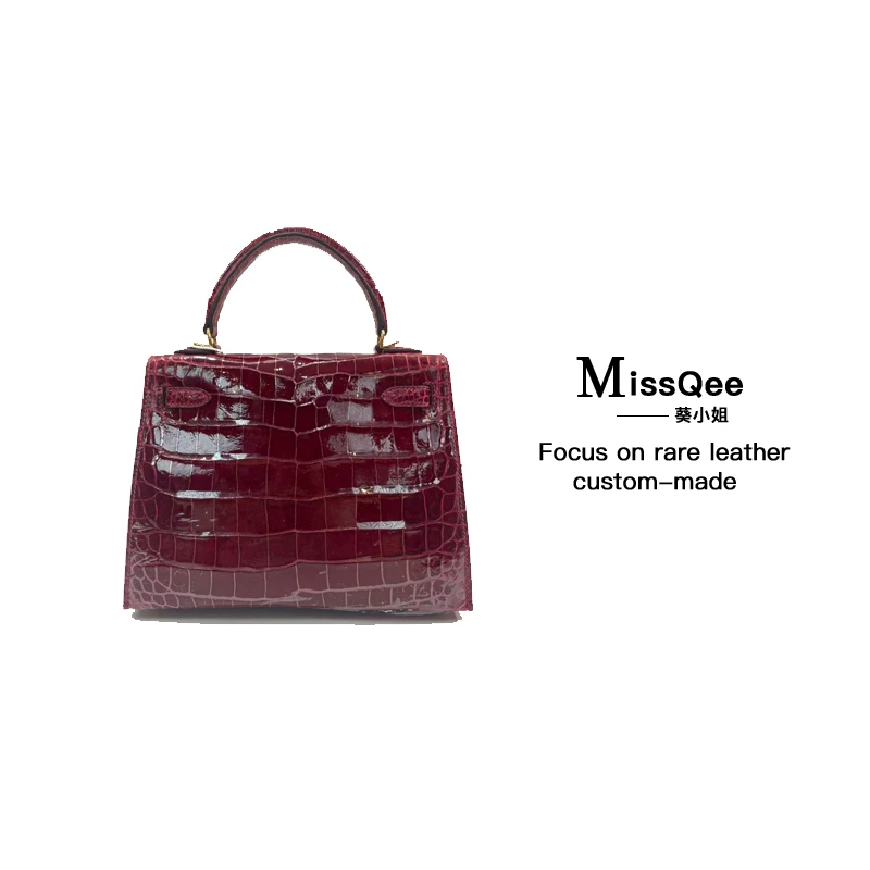 【南希奢品】葵小姐鳄鱼皮女包 3027GX-1   高光  25cm