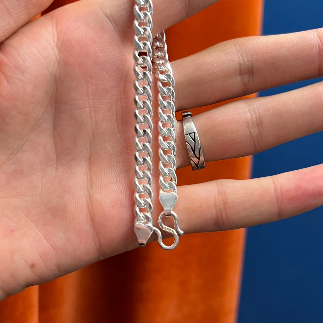 足银手链 爱敏首饰手链