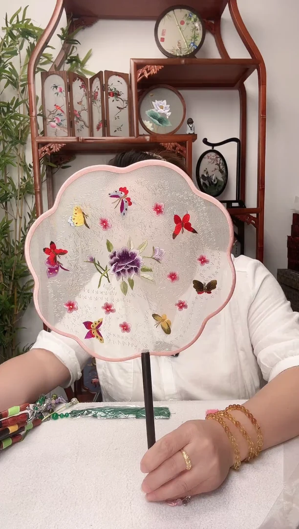 刺绣摆件-双面手工绣花非遗
