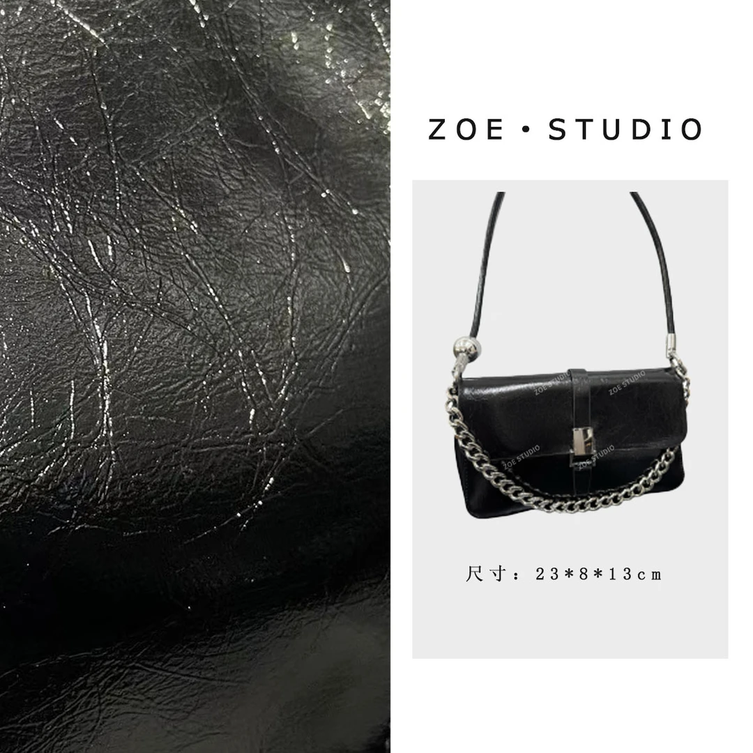 【佐伊甄选】QYX-9781-黑色轻奢女士时尚气质通勤斜跨包包单肩腋下