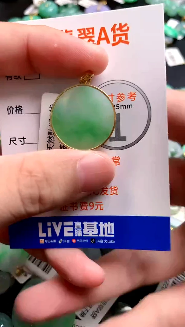 颈饰18K金镶嵌翡翠0315107745