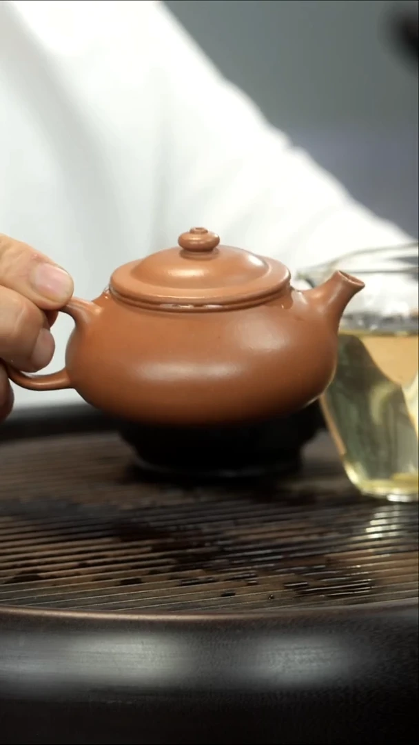 茶壶紫砂沉香段 寒江壶