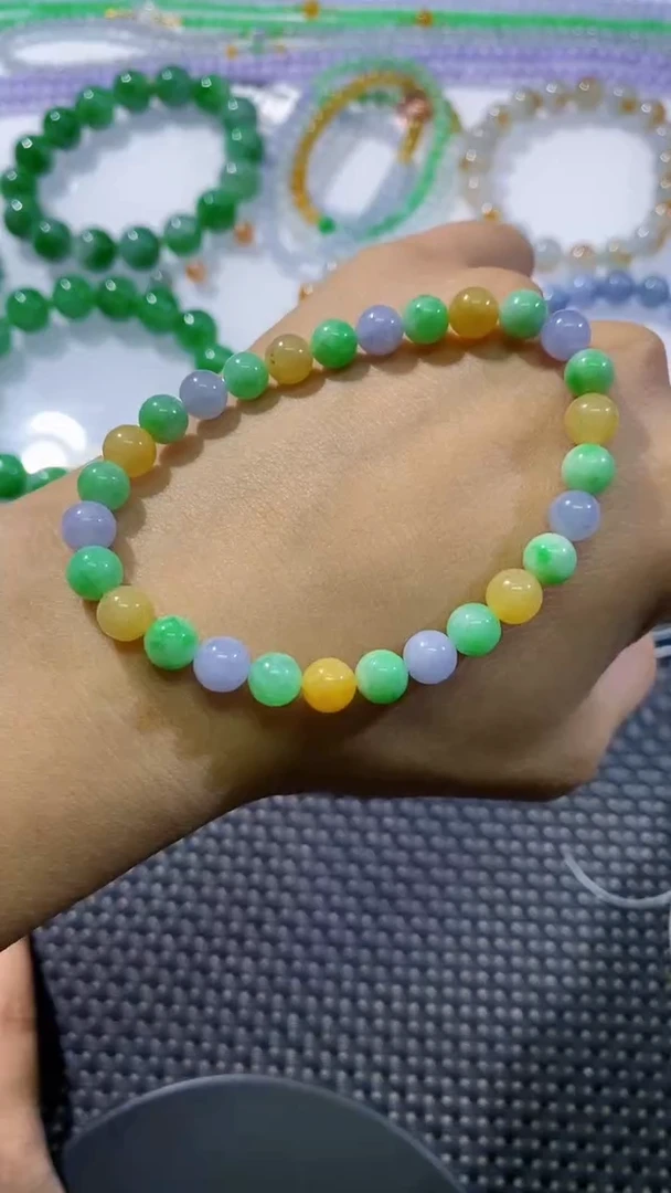 散珠翡翠卡6.6多宝手串