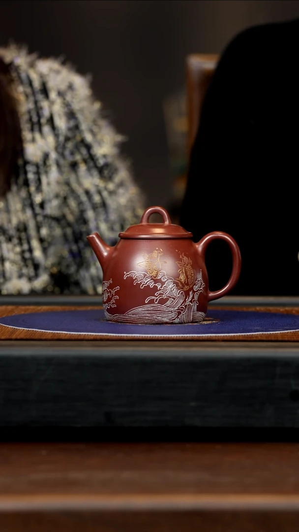 【闪购商品】紫砂茶壶WYS 龙血砂 秦权 180cc