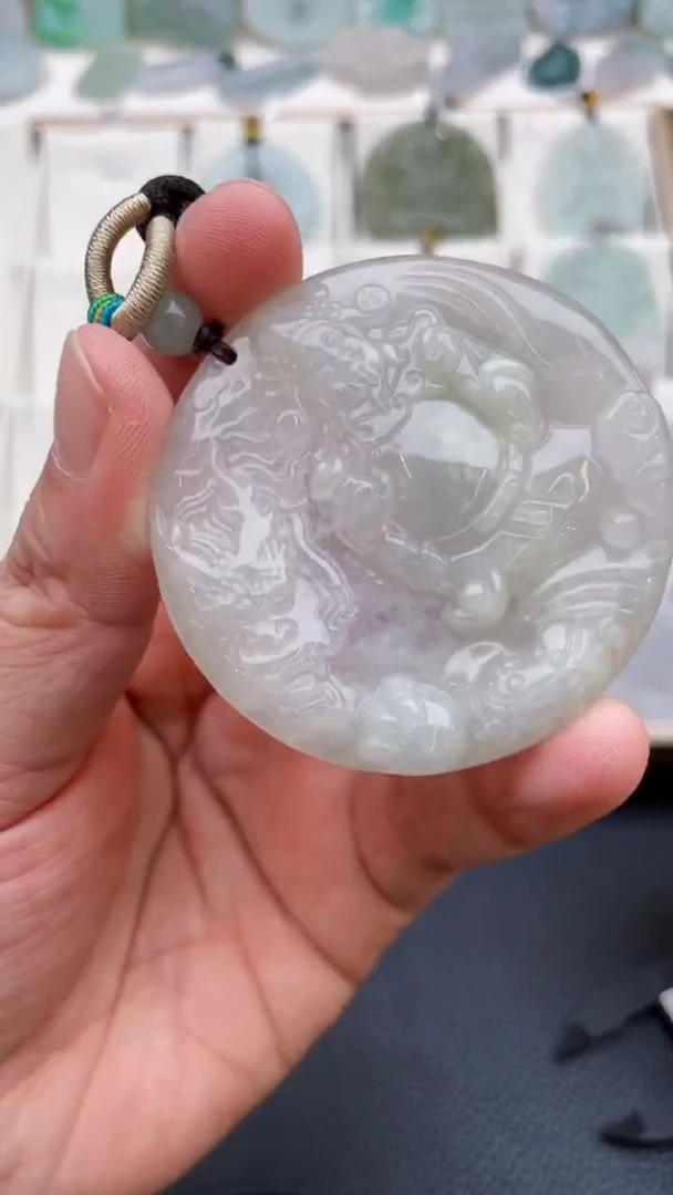 颈饰未镶嵌翡翠天然缅甸翡翠A货474