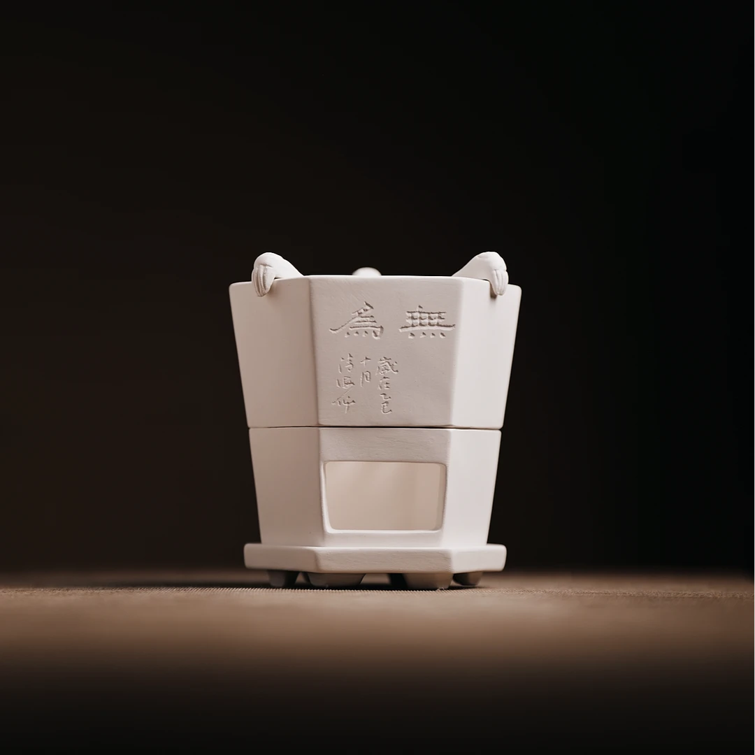 无为 六方分体手作雕刻耐高温不炸裂 定制礼品烹茶煮水