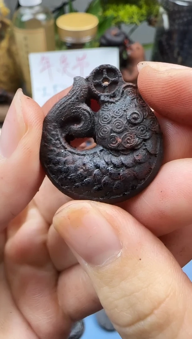【闪购商品】降真香吊坠锦鲤雕刻吊坠配饰3.0