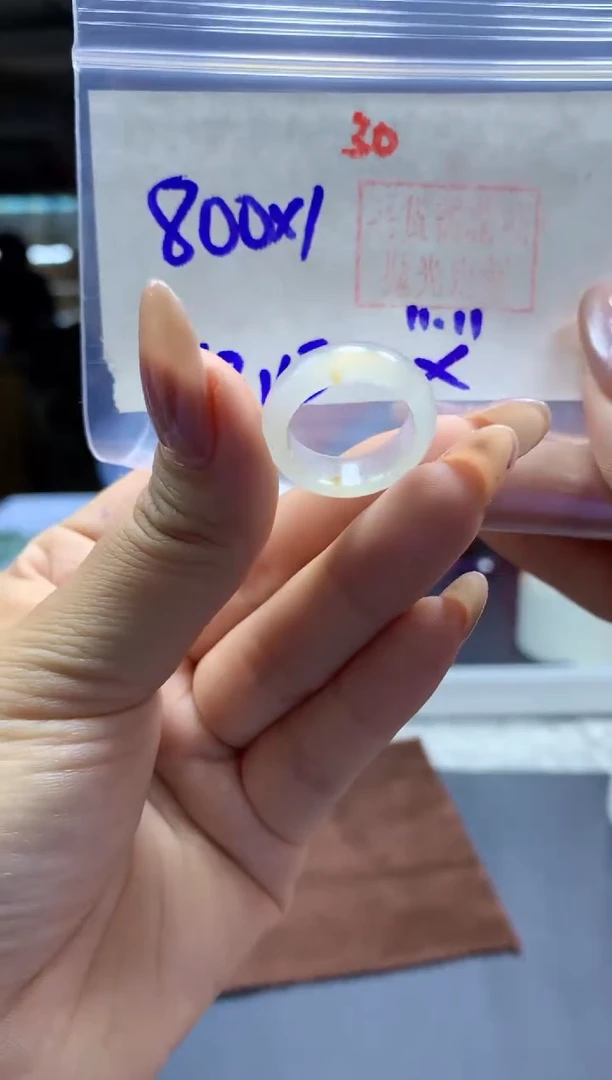 未镶嵌定制翡翠戒圈#800元-毛货需精细抛光