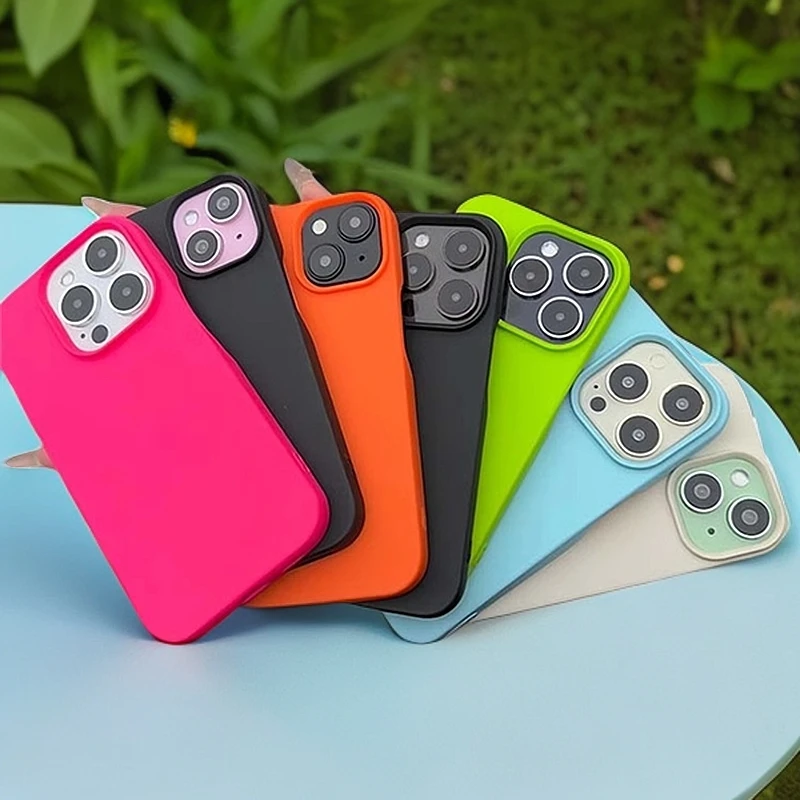 EXMX半包适用iPhone16promax手机壳苹果13/12防摔15/14简约纯色套