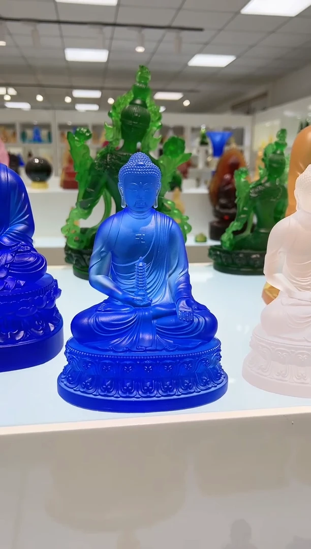 【闪购商品】茶宠古法琉璃药师佛18.5