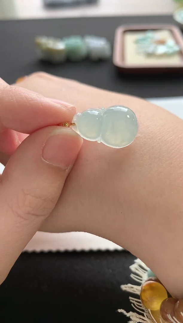 未镶嵌挂件翡翠葫芦F84-1