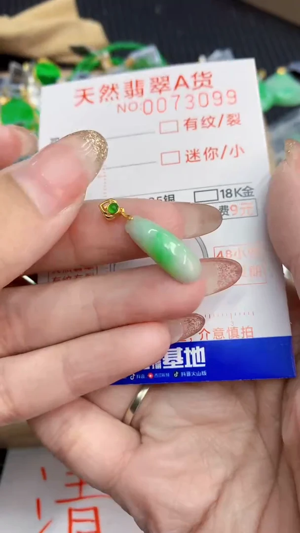 翡翠未镶嵌颈饰             8