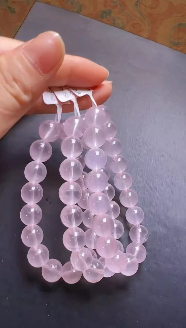 水晶手串未镶嵌粉水晶手串11m+ 多样性发一 M54372X