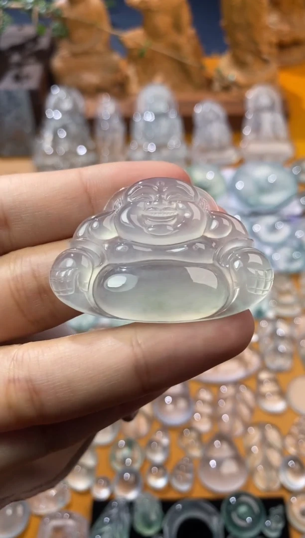 【闪购商品】定制翡翠未镶嵌佛公30.2*44*5.9