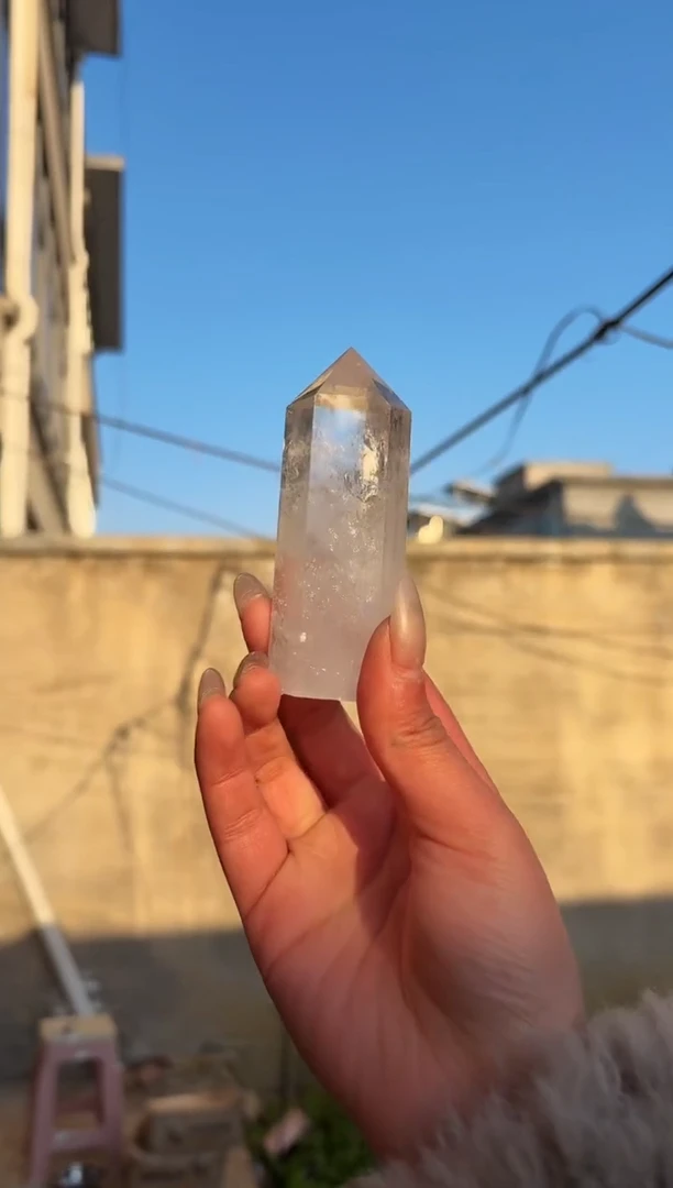 【闪购商品】摆件未镶嵌水晶白水晶柱子 077