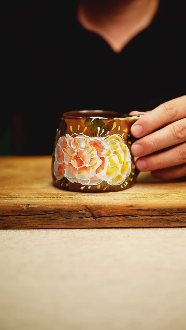 @@陶园瓷舍@@纯手工手绘@高温釉下彩