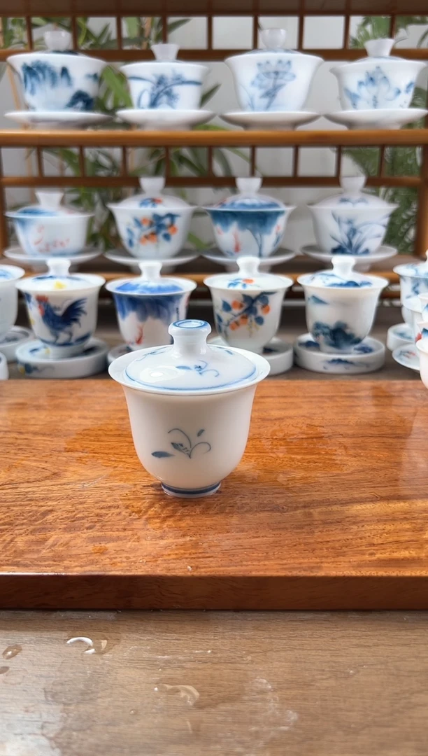 阿***空全品玉兰美人备盖碗