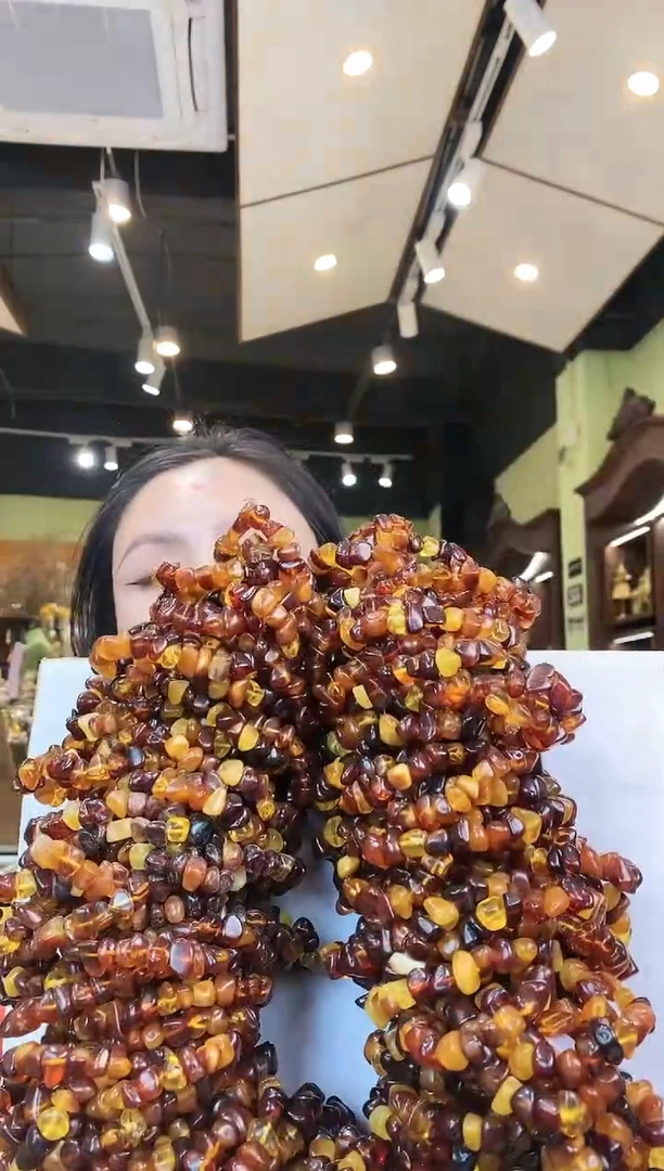 【闪购商品】琥珀手链未镶嵌多样性发一
