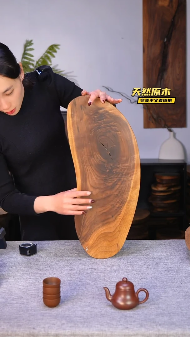 木北美黑胡桃原木.干裂疤结不属于商品质量问题完美主义者慎拍