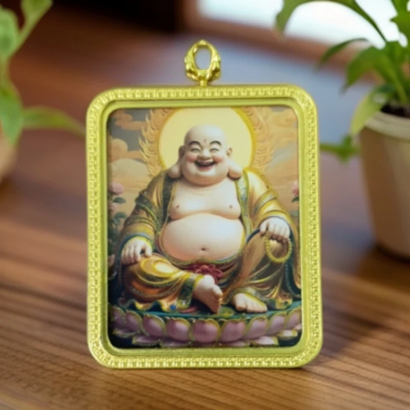 大肚弥勒佛唐卡男女同款