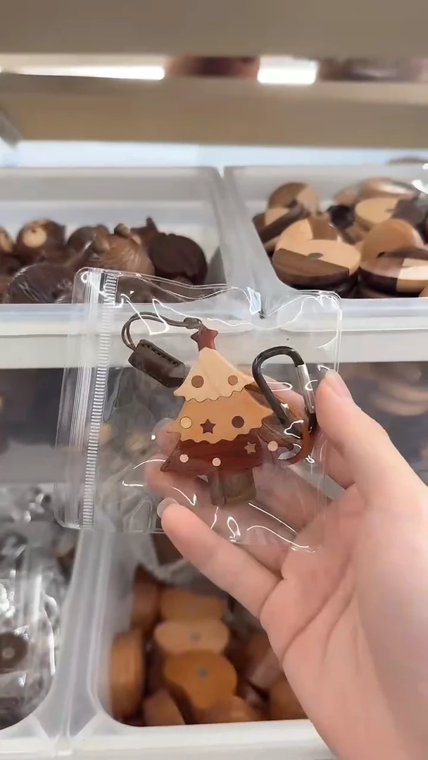 木圣诞树冰箱贴加挂件