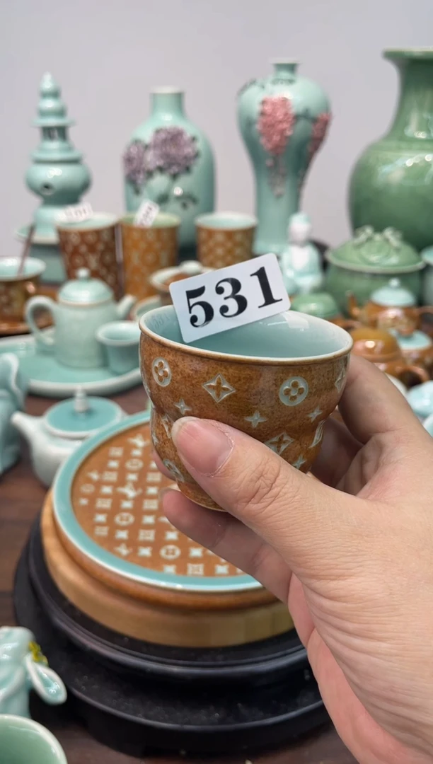 VV葫芦杯  慧仙青瓷 龙泉青瓷大促