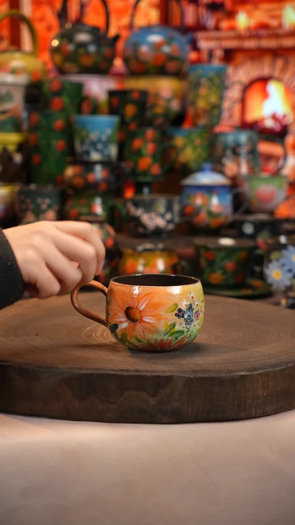 油画   釉下彩   杯子