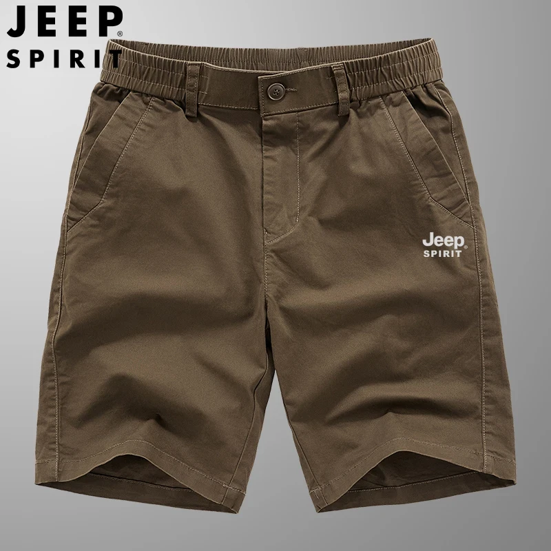 JEEP吉普夏季薄款工装短裤男士百搭纯色五分裤宽松休闲中裤沙滩裤