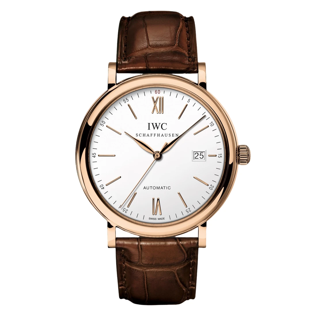 99新 IWC/万国 24年柏涛菲诺红60玫瑰金小镇/IW356504/40mm机械表