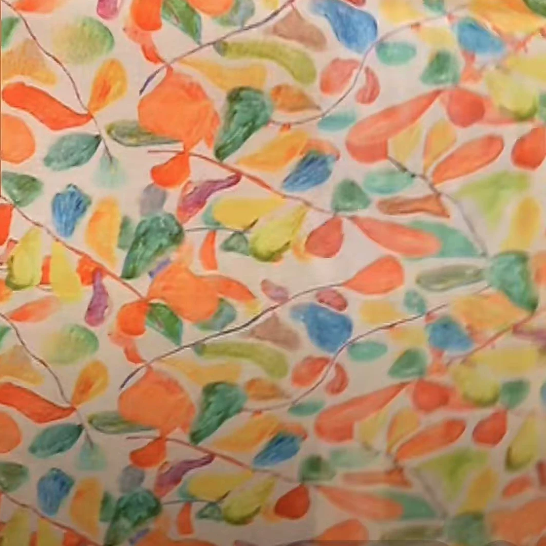 彩色果实花蚕丝棉时尚面料（不支持7天无理由）