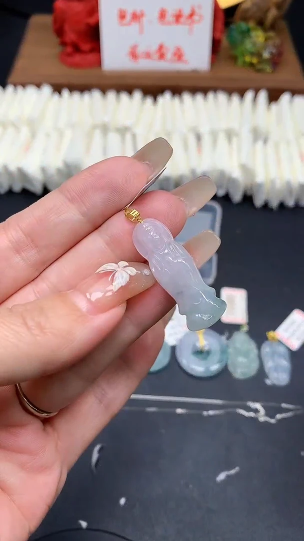 【闪购商品】翡翠吊坠(不含链)18K金镶嵌MS155021