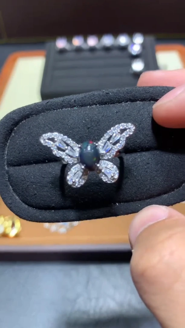 未镶嵌欧泊戒指P85【多样性发其一】