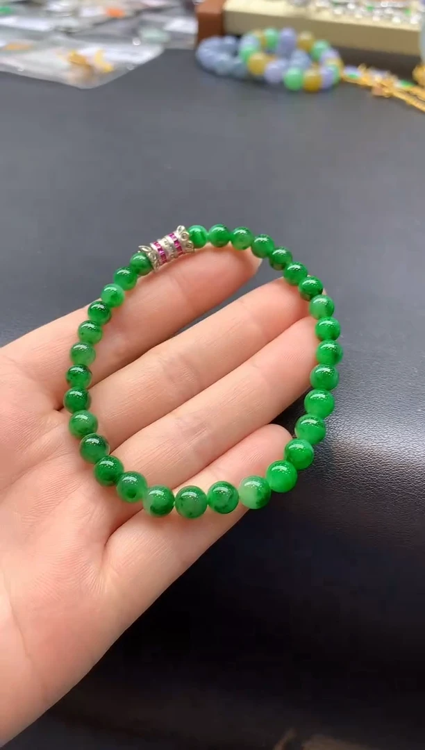 未镶嵌手串翡翠331-雪姐翡翠天天见