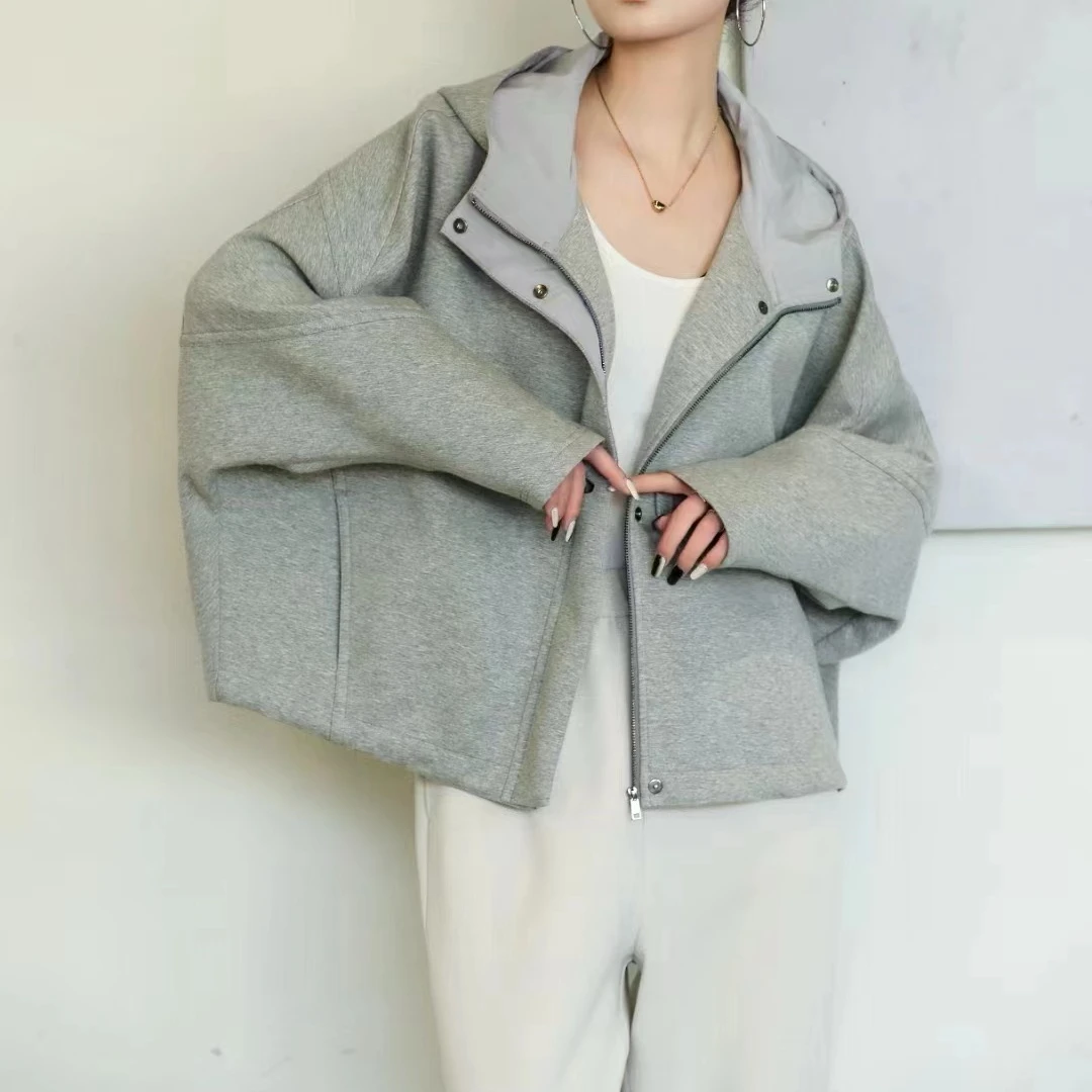 新款气质休闲韩版简约纯色休闲外套M24021