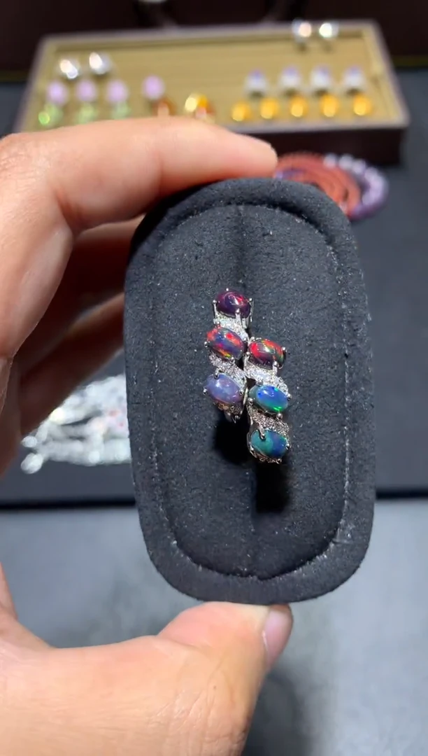 未镶嵌欧泊戒指P34【多样性发其一】