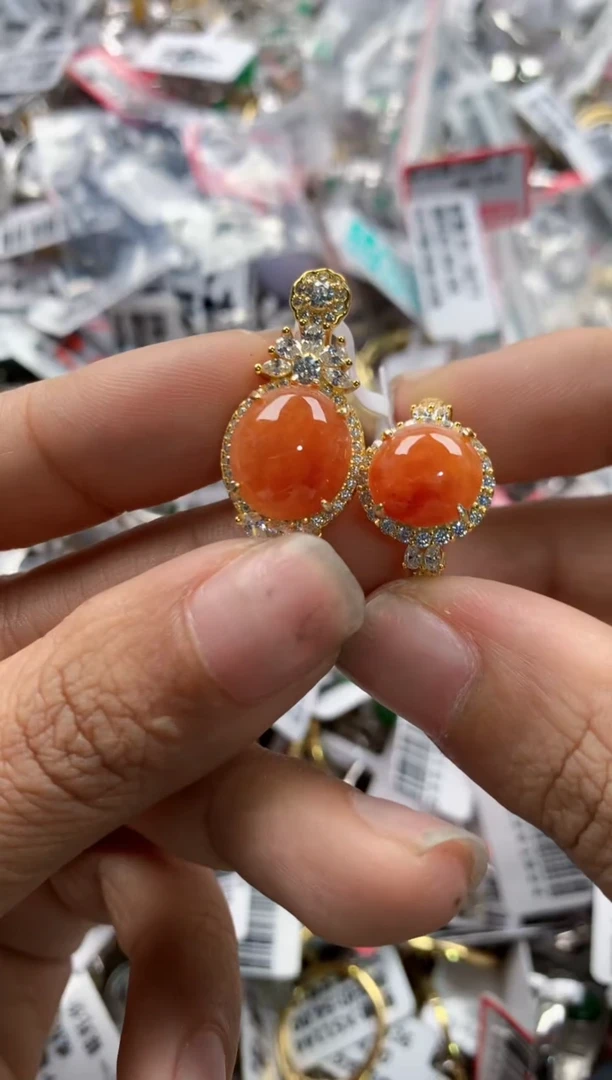 银S925镶嵌戒指翡翠11        8