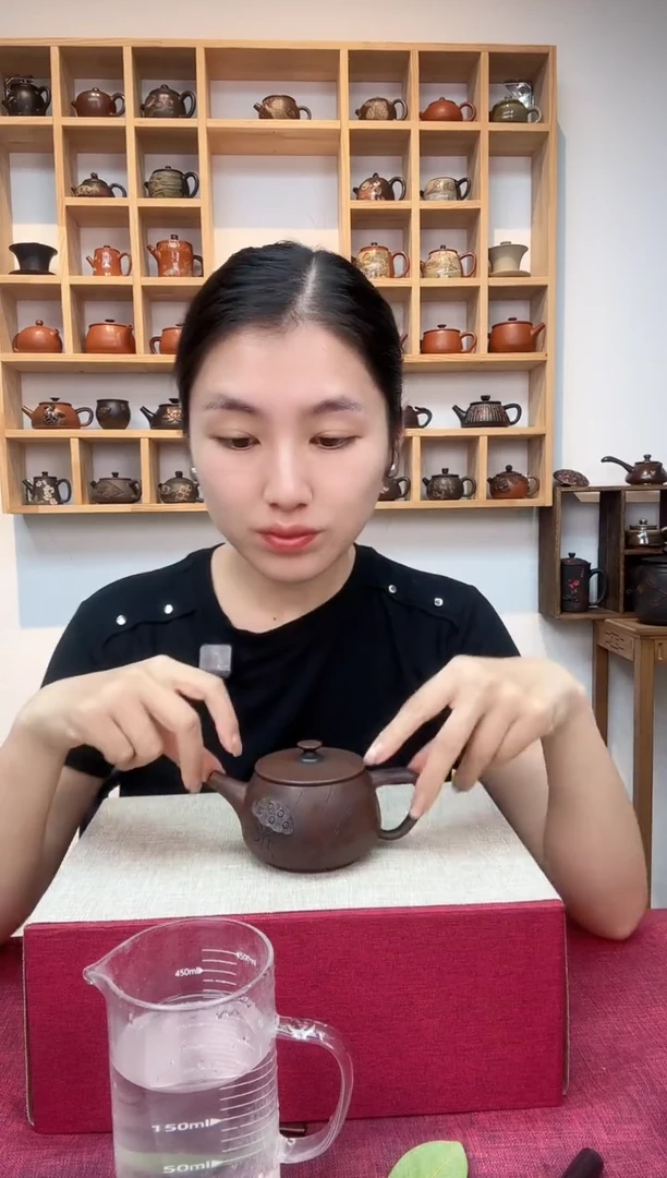 杰*.建水紫陶菩提问壶