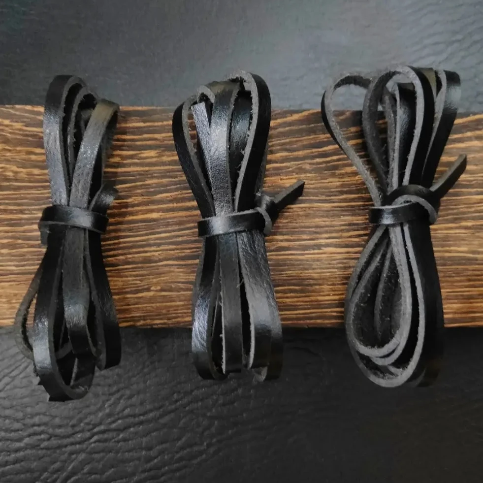 刀把缠带缠绕绳柔软弹性防滑透气缠绕绳黑色皮绳三条装