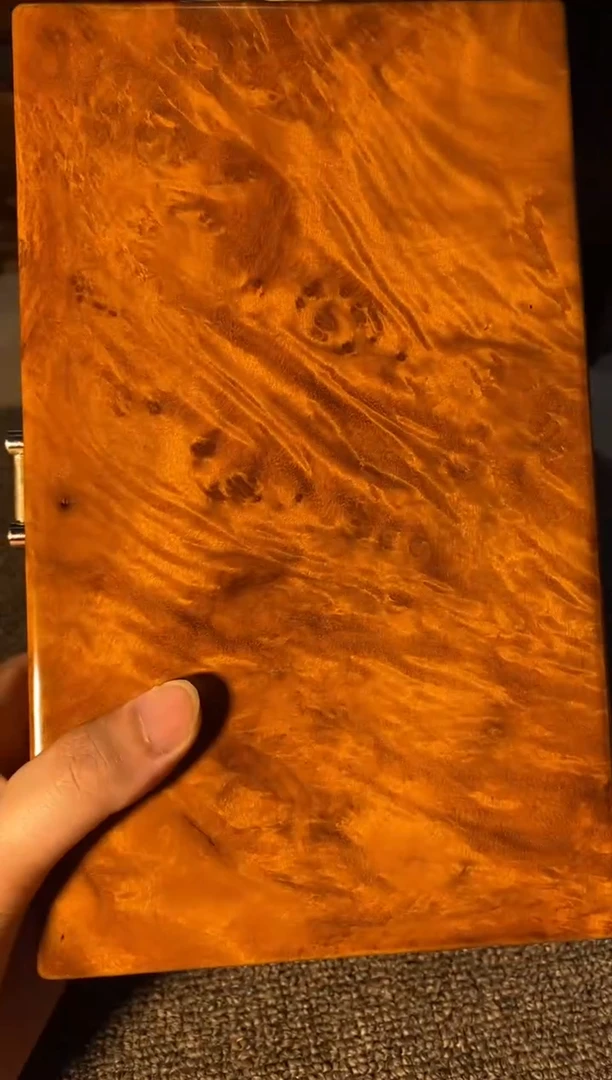 【闪购商品】金丝楠木艺金丝楠首饰盒F89